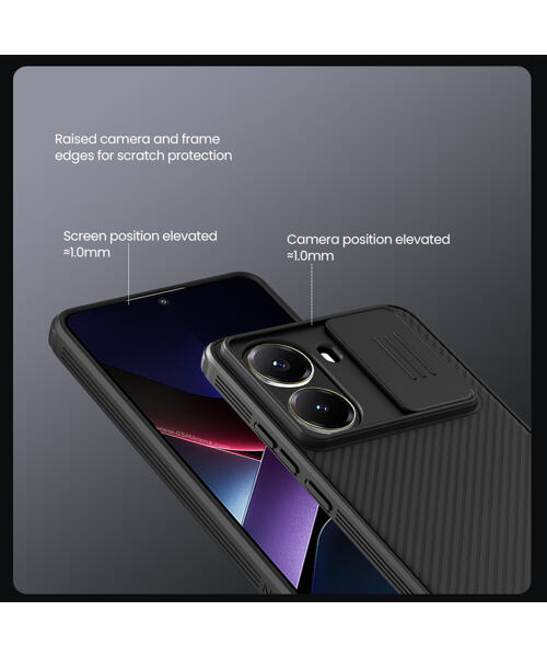 Nillkin CamShield PRO Magnetic Zadní Kryt pro Poco X7 Pro 5G Black