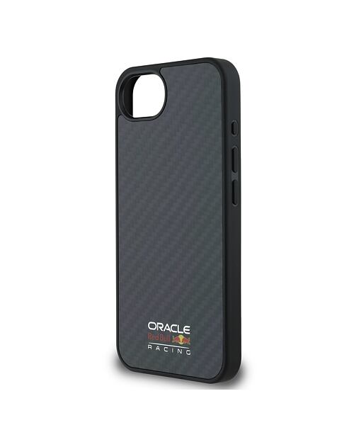 Red Bull Carbon Shiny Logo MagSafe Zadní Kryt pro iPhone 16e Black