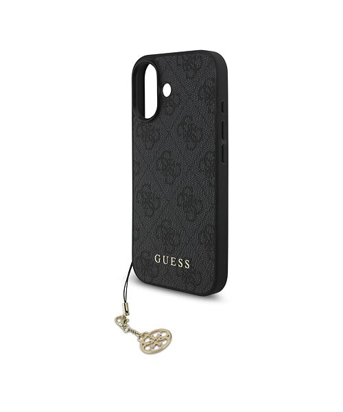Guess 4G Charm MagSafe Zadní Kryt pro iPhone 17 Tone on Tone Grey