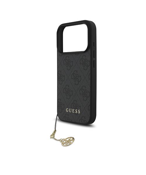 Guess 4G Charm MagSafe Zadní Kryt pro iPhone 17 Pro Tone on Tone Grey