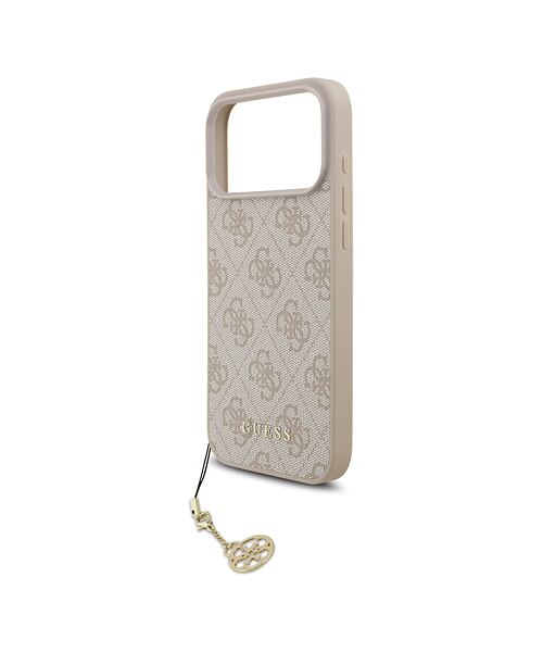 Guess 4G Charm MagSafe Zadní Kryt pro iPhone 17 Pro Max Tone on Tone Pink