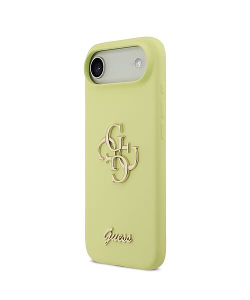 Guess Liquid Silicone 4G Metal Logo Zadní Kryt pro iPhone Air Yellow