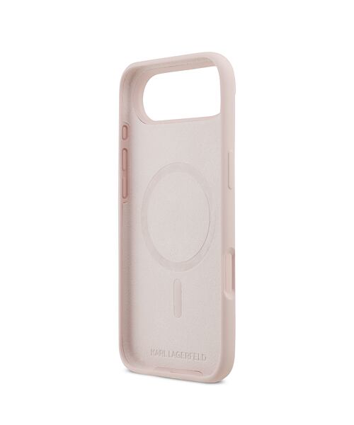 Karl Lagerfeld Liquid Silicone Double Heads MagSafe Zadní Kryt pro iPhone Air Pink
