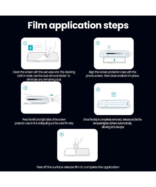 Nillkin Tvrzené Sklo 0.25mm Guardian 2.5D pro Apple iPhone 17 Pro Black (s aplikátorem)