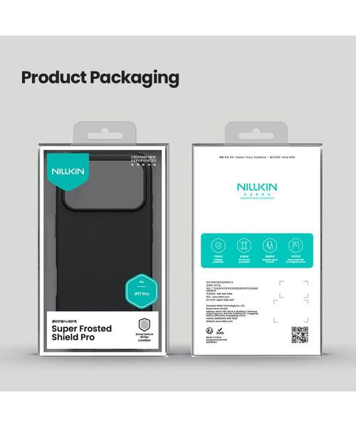 Nillkin Super Frosted PRO Zadní Kryt pro Apple iPhone 17 Pro Blue