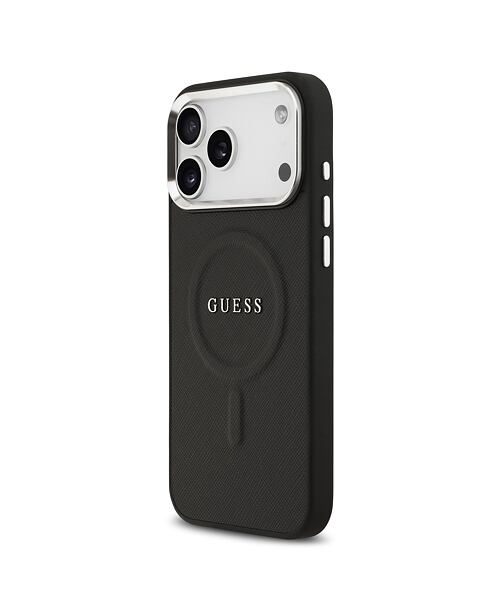 Guess PU Saffiano MagSafe Zadní Kryt pro iPhone 17 Pro Max Black