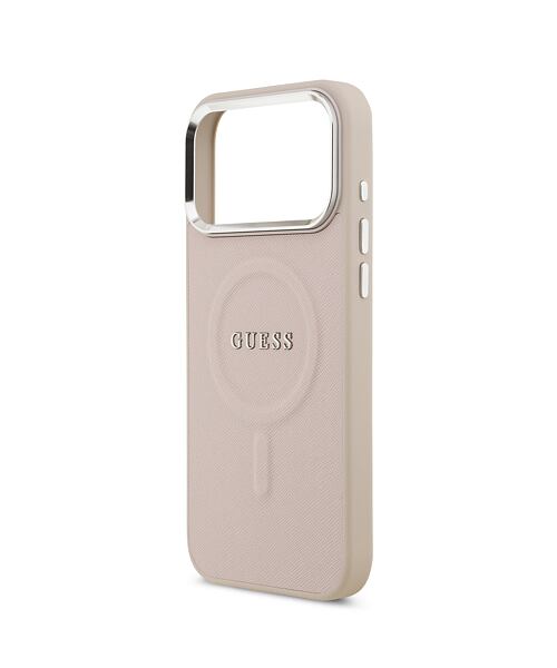 Guess PU Saffiano MagSafe Zadní Kryt pro iPhone 17 Pro Max Pink