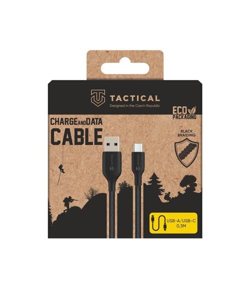 Tactical Stitch Thread Cable USB-A/USB-C 0.3m Black