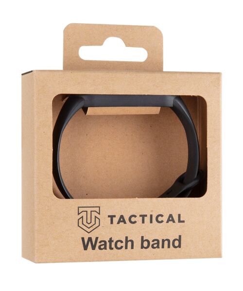 Tactical 661 Silikonový Řemínek pro Xiaomi Mi Band 5/6 Black