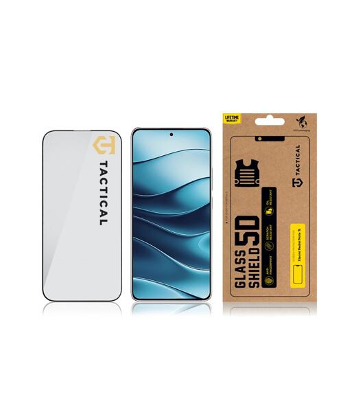 Tactical Glass Shield 5D sklo pro Xiaomi Redmi Note 15 4G/5G Black