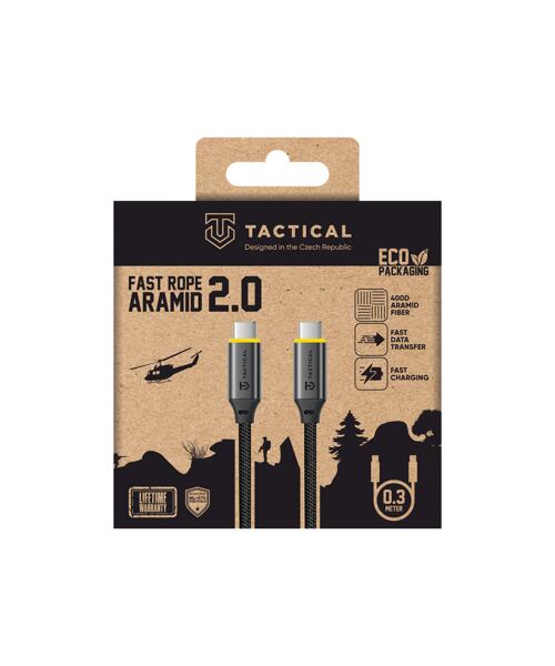 Tactical Fast Rope Aramid 2.0 Cable USB-C/USB-C 0.3m