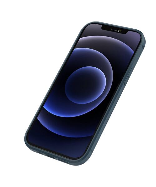 Nillkin Aoge kožený kryt pro iPhone 12 mini - modrá