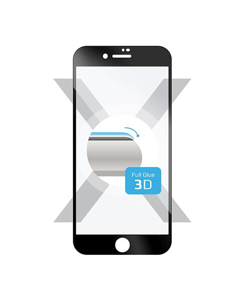 Ochranné tvrzené sklo FIXED 3D Full-Cover Apple iPhone 6/6S/7/8/SE (2020/2022),s lepením přes celý d