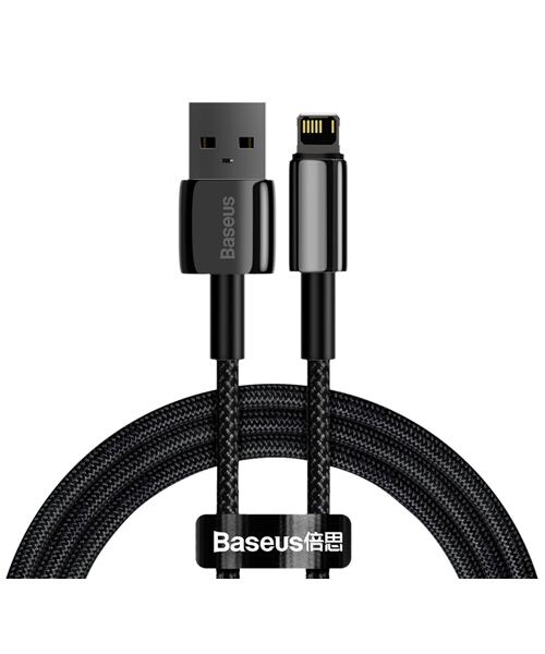 Baseus CALWJ-01 Tungsten Gold Kabel Lightning 2.4A 1m Black