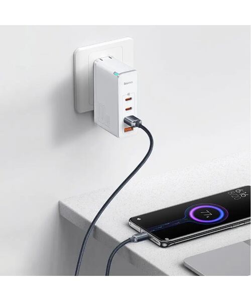 Baseus CAJY000401 Crystal Shine Series Datový Kabel USB - USB-C 100W 1,2m Black