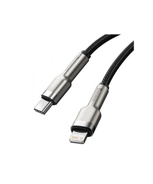 Baseus Cafule Metal Series Datový Kabel USB-C - Lightning 20W 2m Black