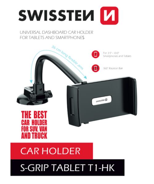 DRŽÁK DO AUTA NA TABLET SWISSTEN S-GRIP T1-HK