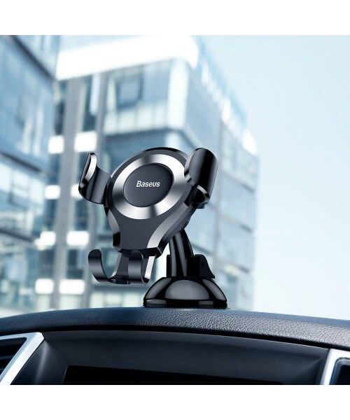 Baseus SUYL-XP0S Osculum Gravity Držák do Auta Black/Silver