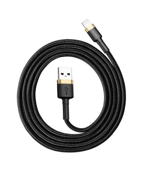 Baseus datový kabel Cafule Lightning 1m 2,4A zlato-černý