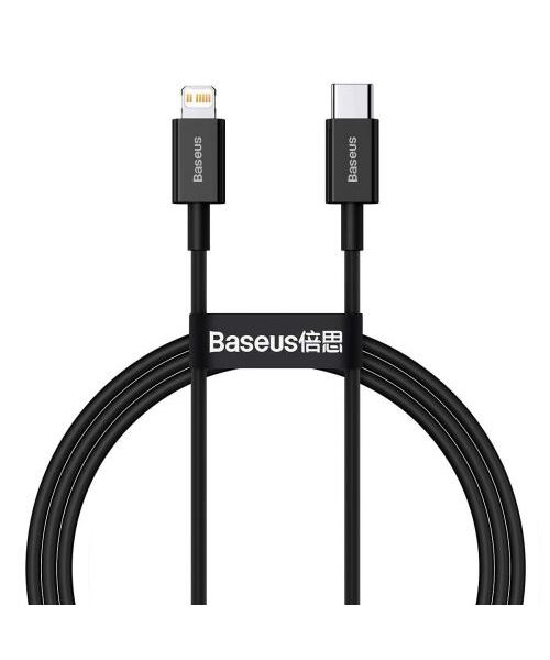 Baseus CATLYS-A01 Superior Fast Charging Datový Kabel USB-C to Lightning  20W 1m Black