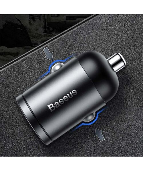 Baseus VCHX-B0G Tiny Star Quick Charge Nabíječka do Auta USB-C 30W Gray