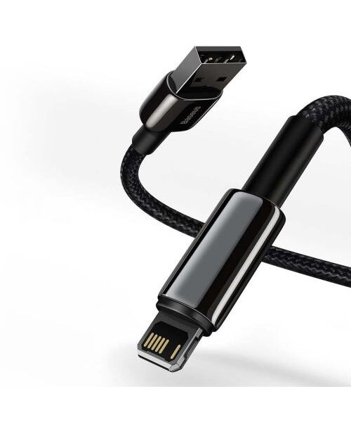 Baseus CALWJ-01 Tungsten Gold Kabel Lightning 2.4A 1m Black