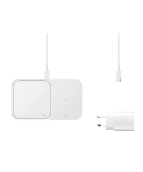 EP-P5400TWE Samsung DUO Podložka pro Bezdrátové Nabíjení White + Adaptér