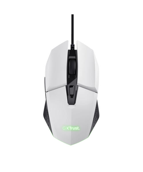 TRUST GXT 109 FELOX/Herní/Optická/Pro praváky/6 400 DPI/Drátová USB/Bílá