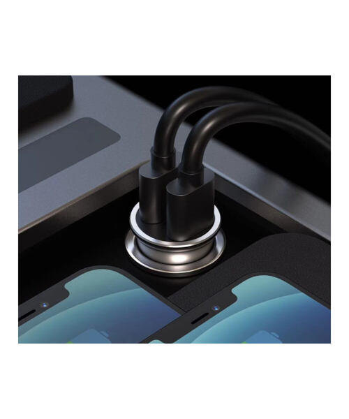 SWISSTEN CL ADAPTÉR POWER DELIVERY USB-C + QUICK CHARGE 3.0 36W METAL STŘÍBRNÝ