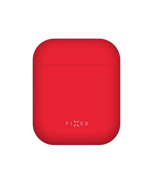 Ultratenké silikonové pouzdro FIXED Silky pro Apple Airpods, červené