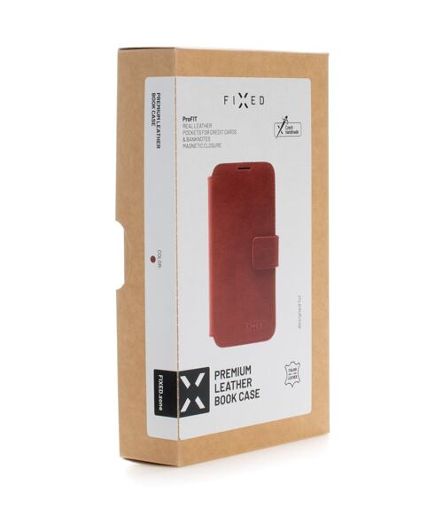 Kožené pouzdro typu kniha FIXED ProFit pro Apple iPhone 7/8/SE (2020/2022), červené