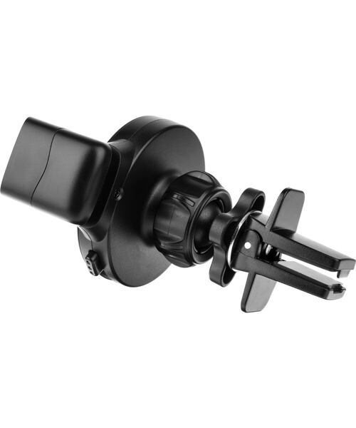 Univerzální držák FIXED Roll 2  Vent s uchycením do mřížky ventilace, černý