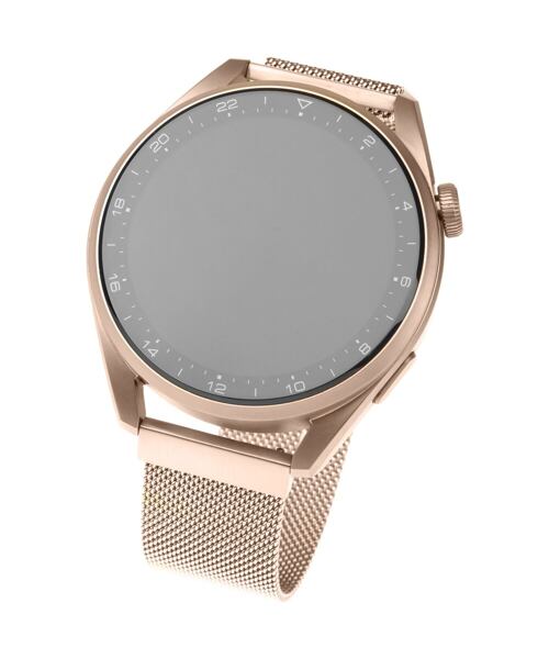 Síťovaný nerezový řemínek FIXED Mesh Strap s Quick Release 22mm pro smartwatch, růžové zlatý