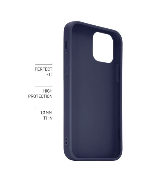 Zadní pogumovaný kryt FIXED Story pro Apple iPhone 14, modrý