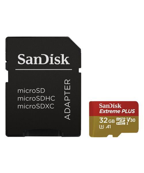 SanDisk Extreme PLUS/micro SDHC/32GB/95MBps/UHS-I U3 / Class 10/+ Adaptér