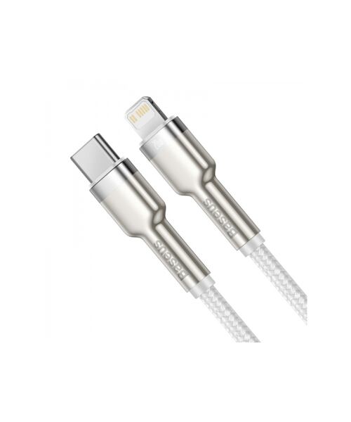 Baseus Datový kabel Cafule USB-C/Lightning PD 20W 2m bílý