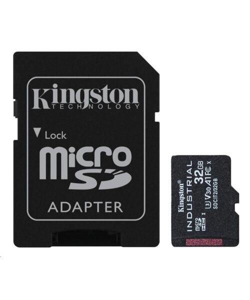 Kingston Industrial/micro SDHC/32GB/UHS-I U3 / Class 10/+ Adaptér