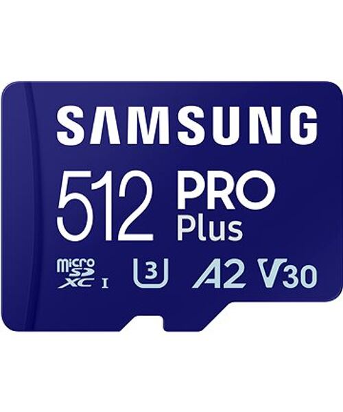 Samsung/micro SDXC/512GB/Class 10/+ Adaptér/Modrá