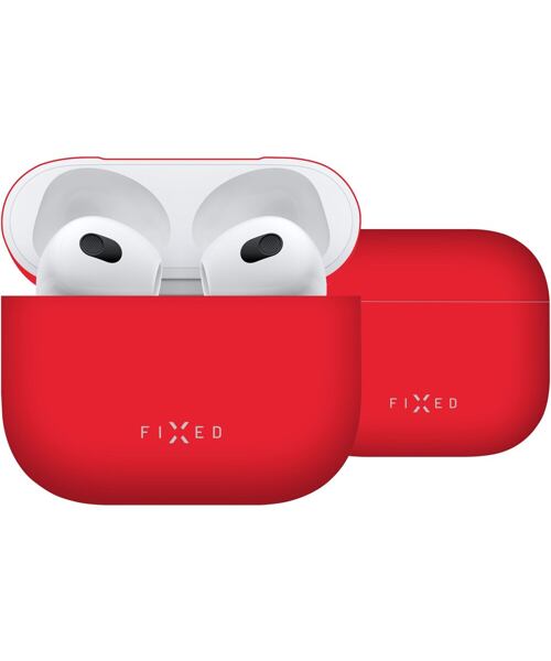 FIXED Silky for Apple Airpods 3, red