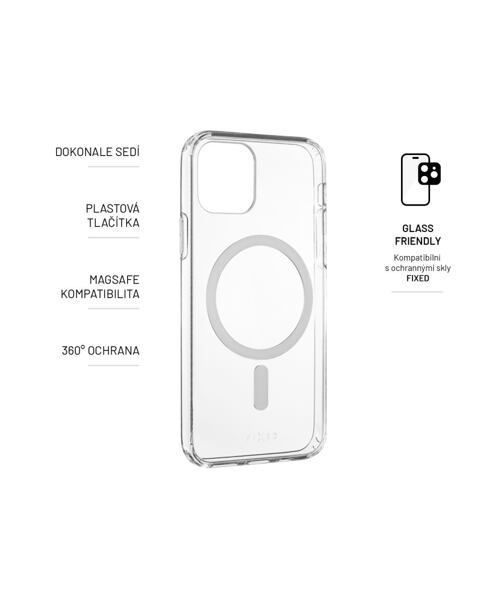 Zadní kryt FIXED MagPure s podporou Magsafe pro Apple iPhone 11 Pro, čirý