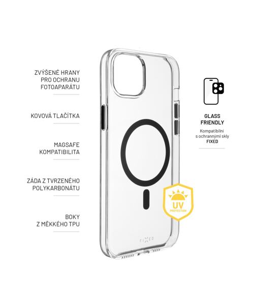 Zadní kryt FIXED MagPurity s podporou Magsafe pro Apple iPhone 14 Plus, čirý