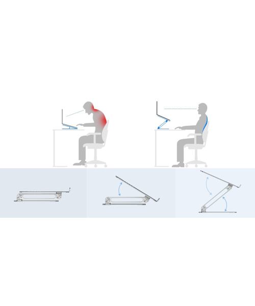 Nillkin ProDesk Adjustable Laptop Stand Silver