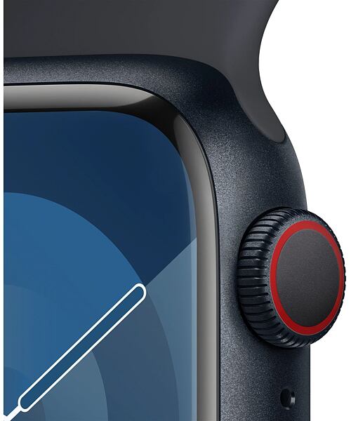 Apple Watch Series 9 GPS+Cellular 41mm S/M Midnight Aluminium Case with Sport Band Midnight