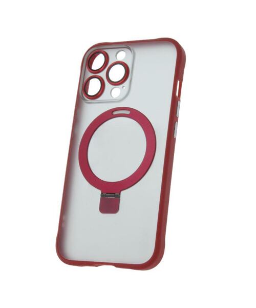 Silikonové TPU pouzdro Mag Ring pro iPhone 14 Pro červené