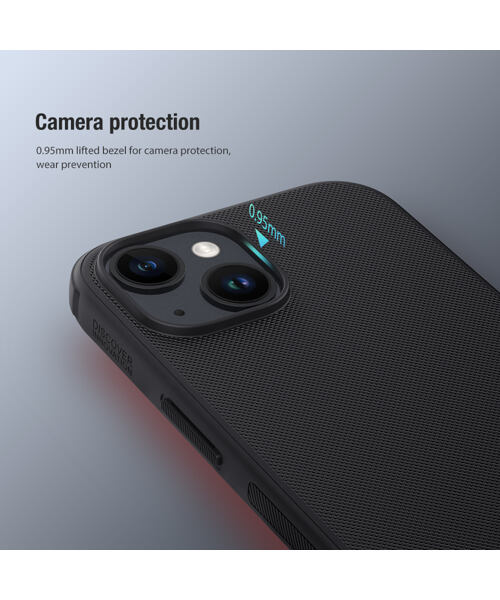 Nillkin Super Frosted PRO Zadní Kryt pro Apple iPhone 15 Black (Without Logo Cutout)