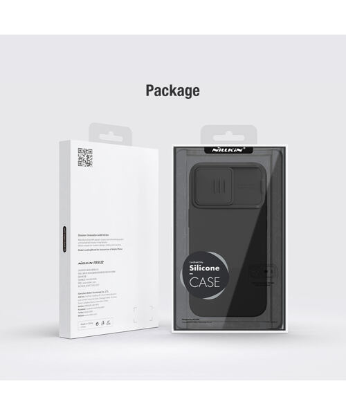 Nillkin CamShield Silky Silikonový Kryt pro Apple iPhone 15 Pro Max Black