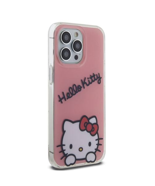 Hello Kitty IML Daydreaming Logo Zadní Kryt pro iPhone 13 Pro Pink