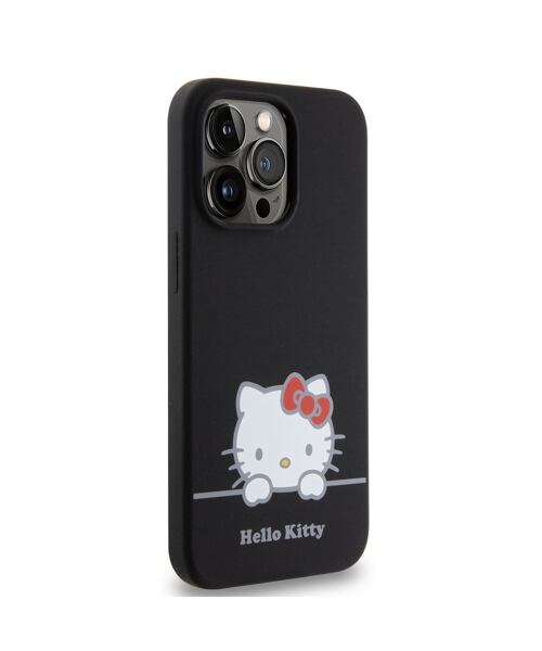 Hello Kitty Liquid Silicone Daydreaming Logo Zadní Kryt pro iPhone 13 Pro Black
