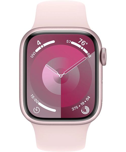 Apple Watch Series 9 GPS 41mm S/M Pink Aluminium Case with Sport Band Light Pink