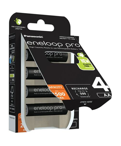 Panasonic Eneloop Pro AA NiMH 1,2V 2500mAh BL4